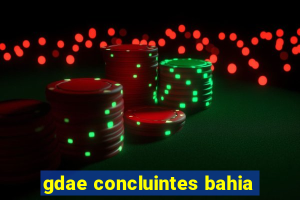 gdae concluintes bahia